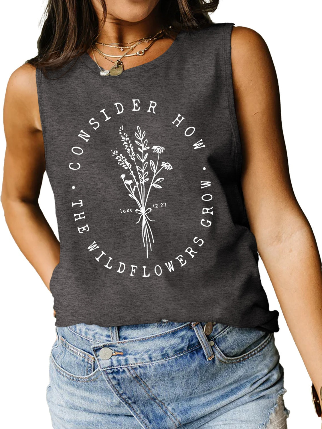 Honeybee Mumford's Graphic Round Neck Tank