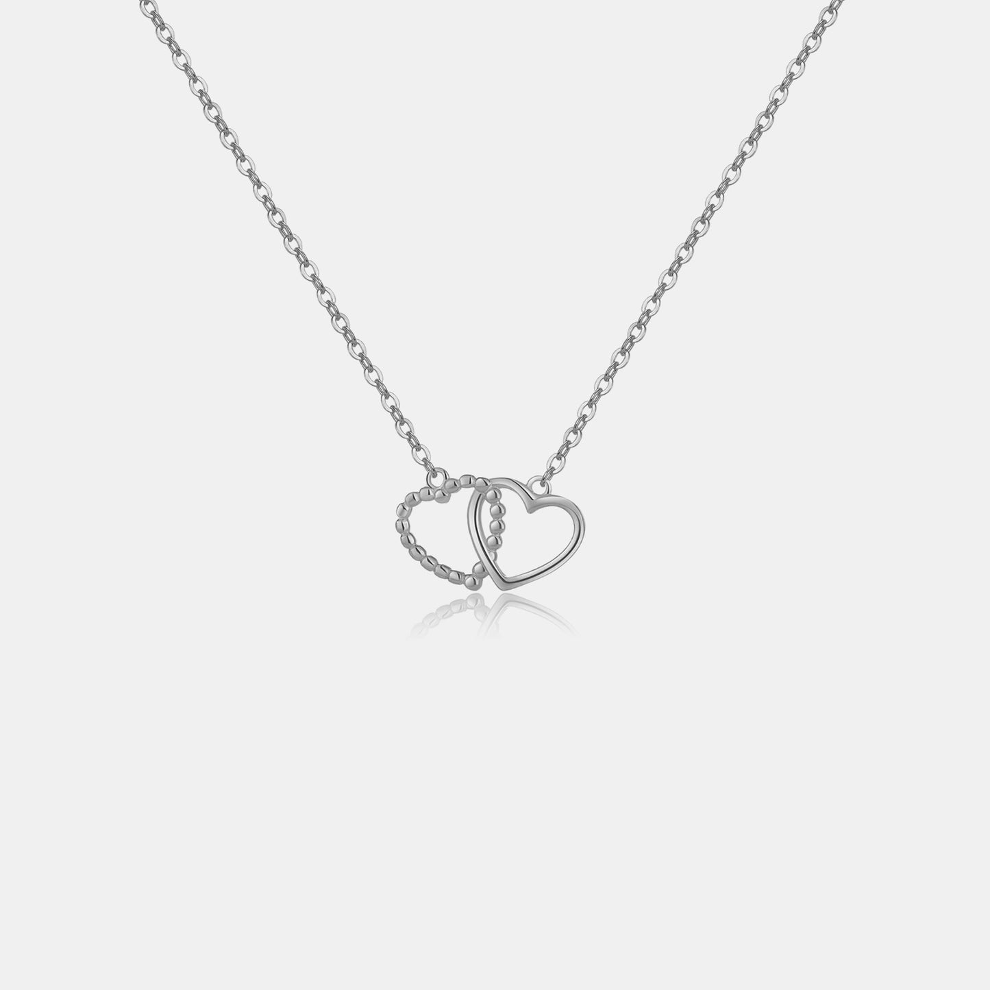 Honeybee Mumford's Heart Shape Spring Ring Closure Necklace