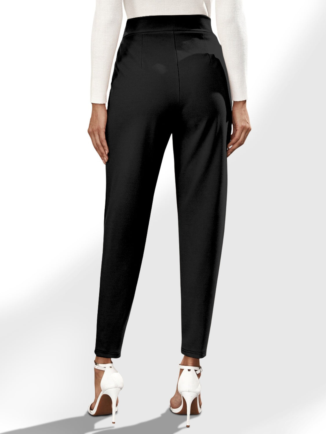 Honeybee Mumford's High Waist Straight Pants with Pockets