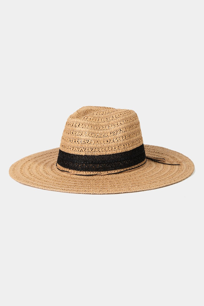 Honeybee Mumford's Contrast Straw Braided Sun Hat