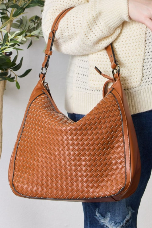 Honeybee Mumford's Weaved Vegan Leather Handbag