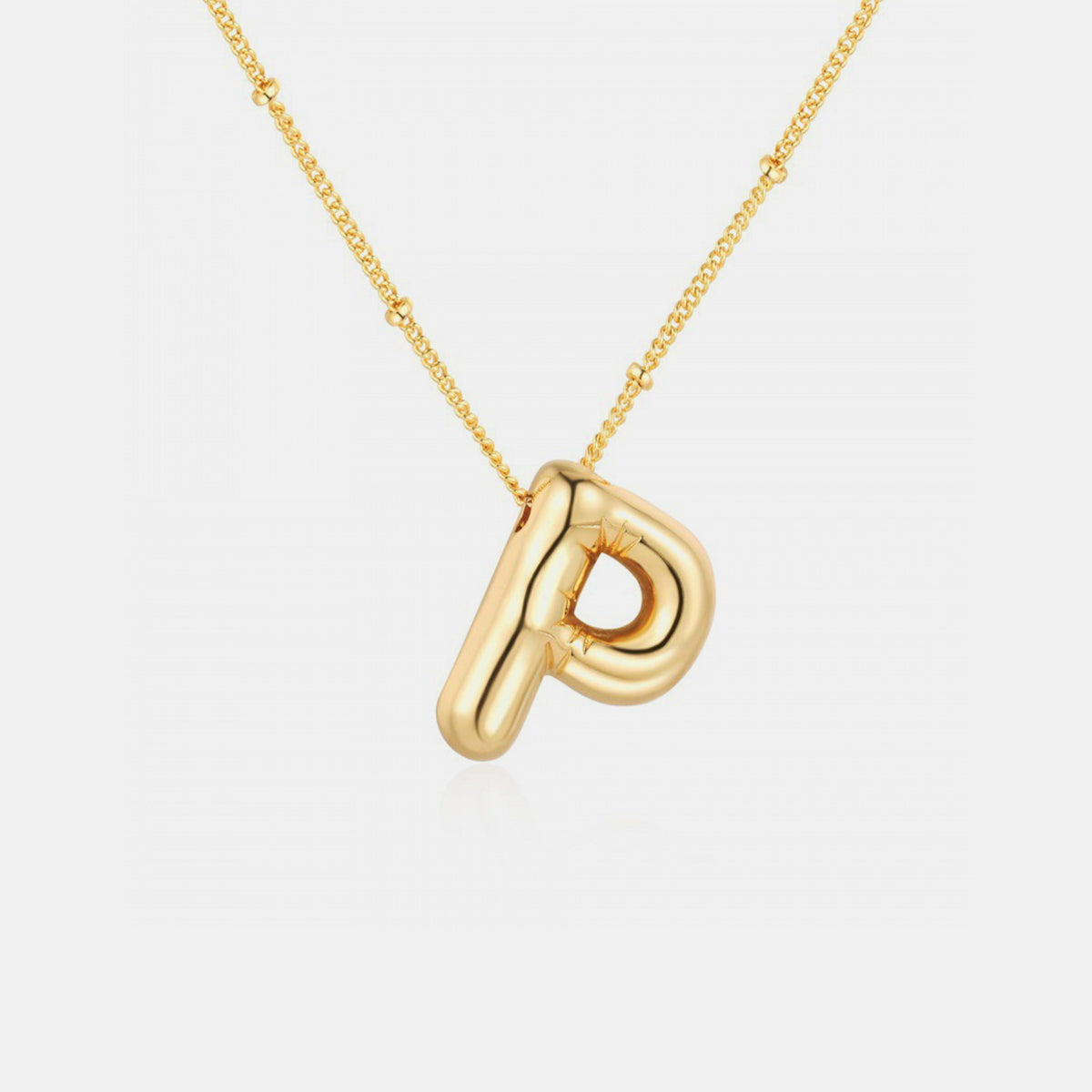 Honeybee Mumford's Gold-Plated Letter Pendant Necklace