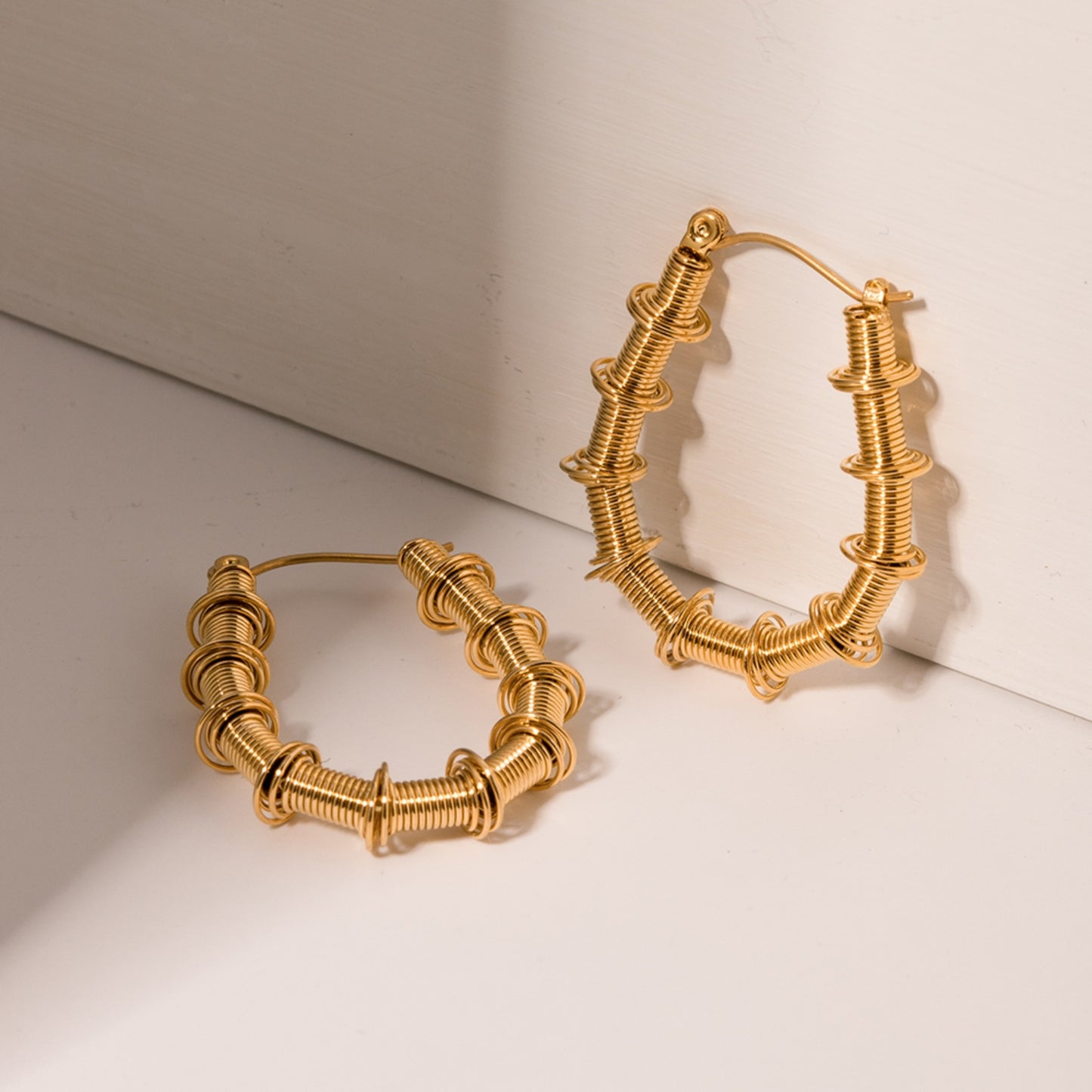 honeybee Mumford's Gold-Plated Hoop Earrings