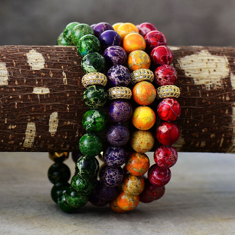 honeybee Mumford's Natural Stone Beaded Bracelet