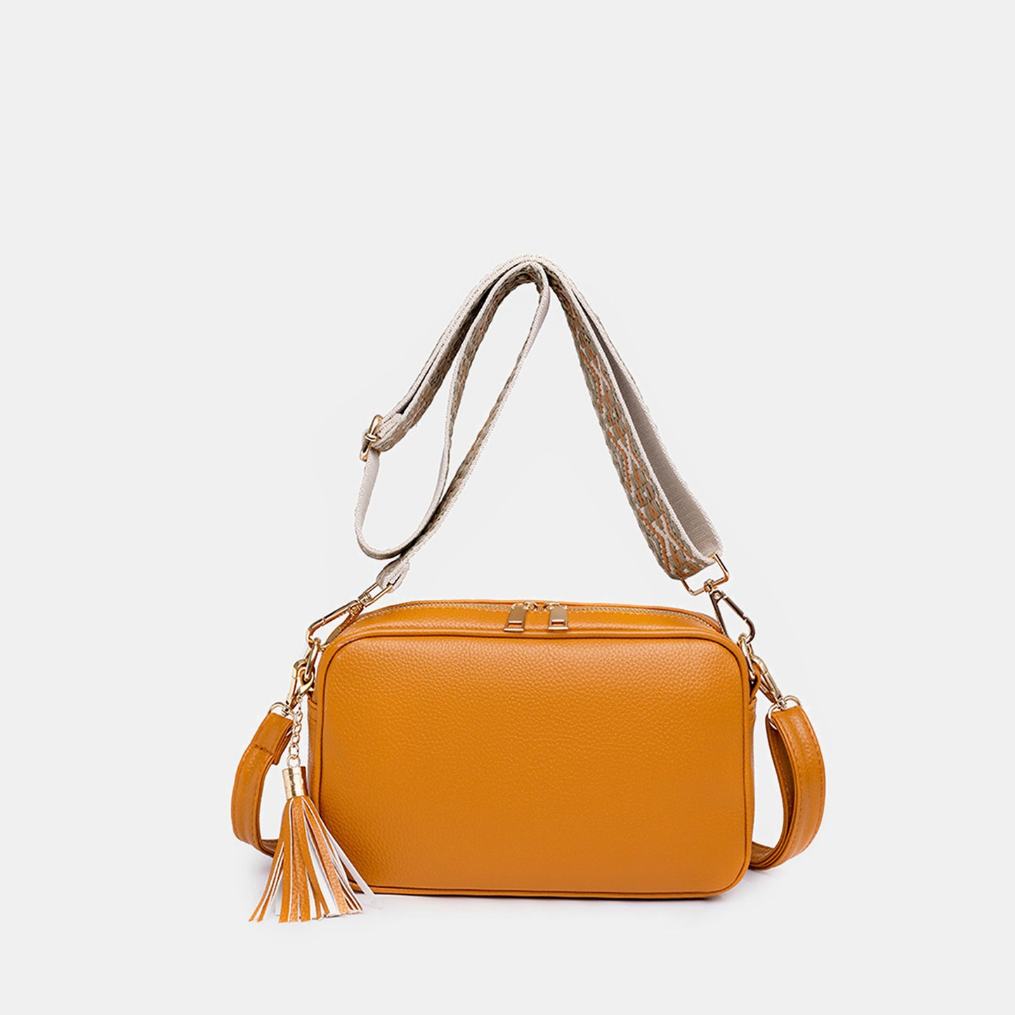 Honeybee Mumford's Tassel Leather Crossbody Bag