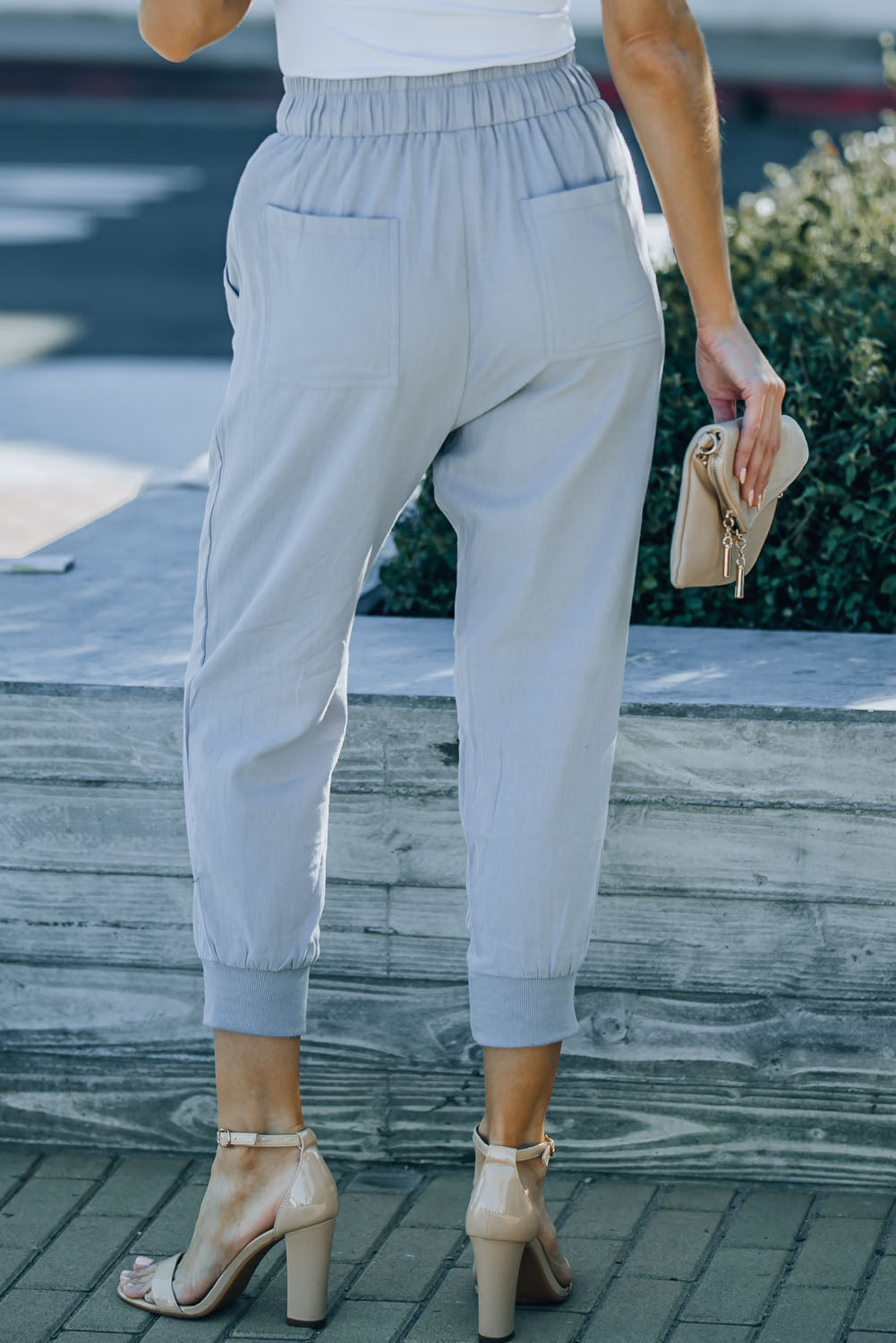 Honeybee Mumford's Drawstring Pocketed Cropped Pants