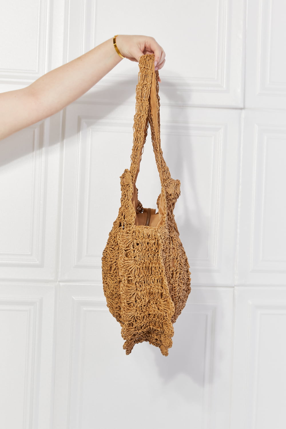 Honeybee Mumford's Brunch Time Straw Rattan Handbag