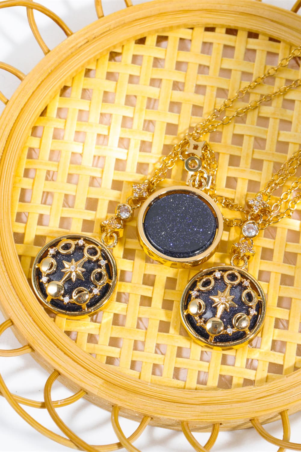 Honeybee Mumford's Vintage Blue Sandstone Pendant Necklace