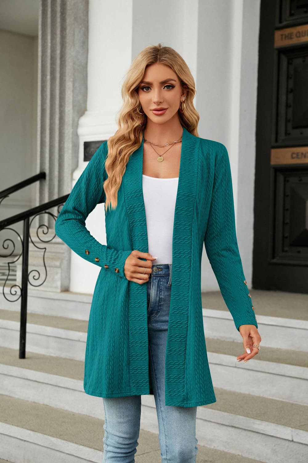 Honeybee Mumford's Long Sleeve Open Front Cardigan