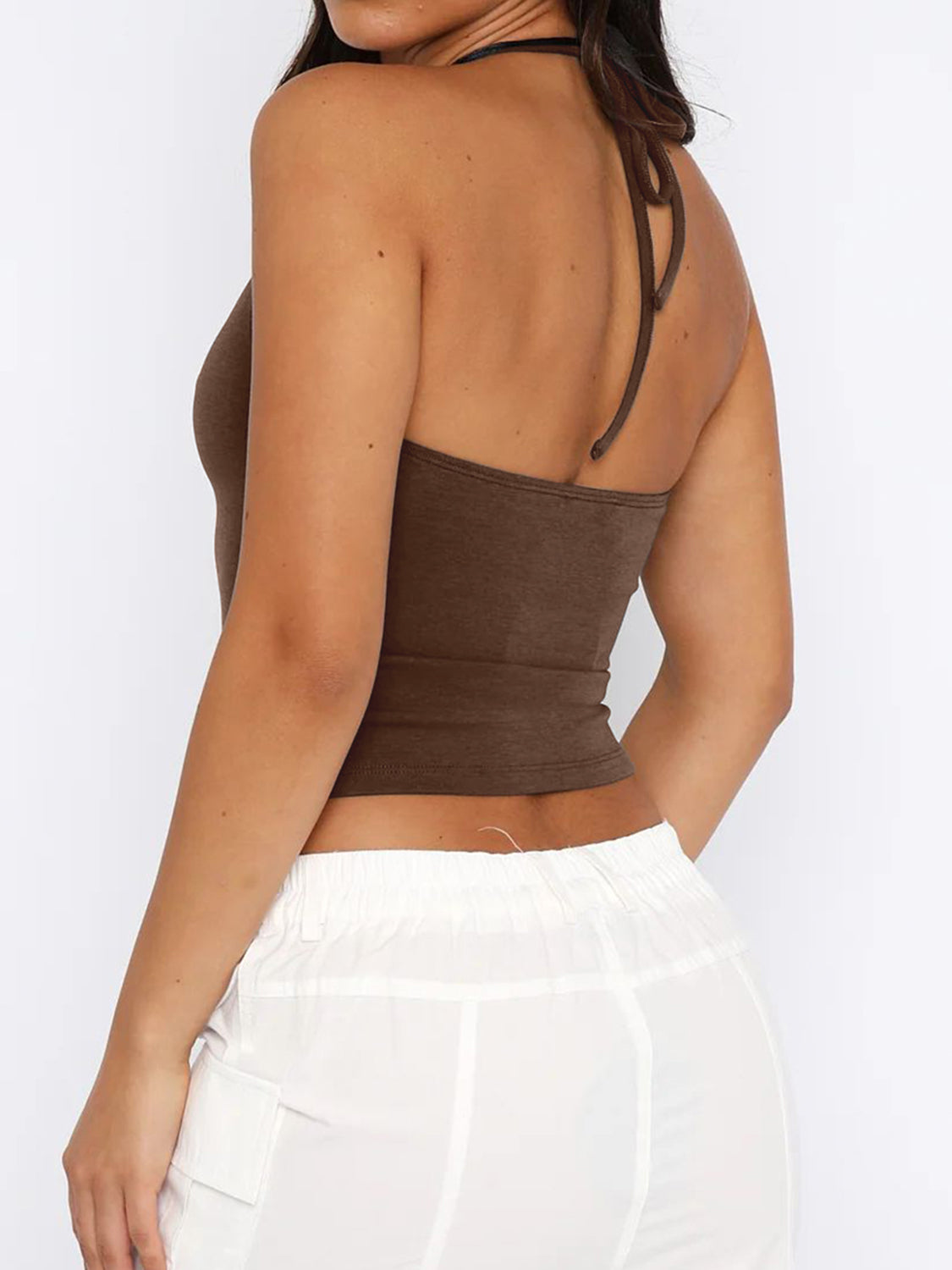 Honeybee Mumford's Lace Detail Halter Neck Cami