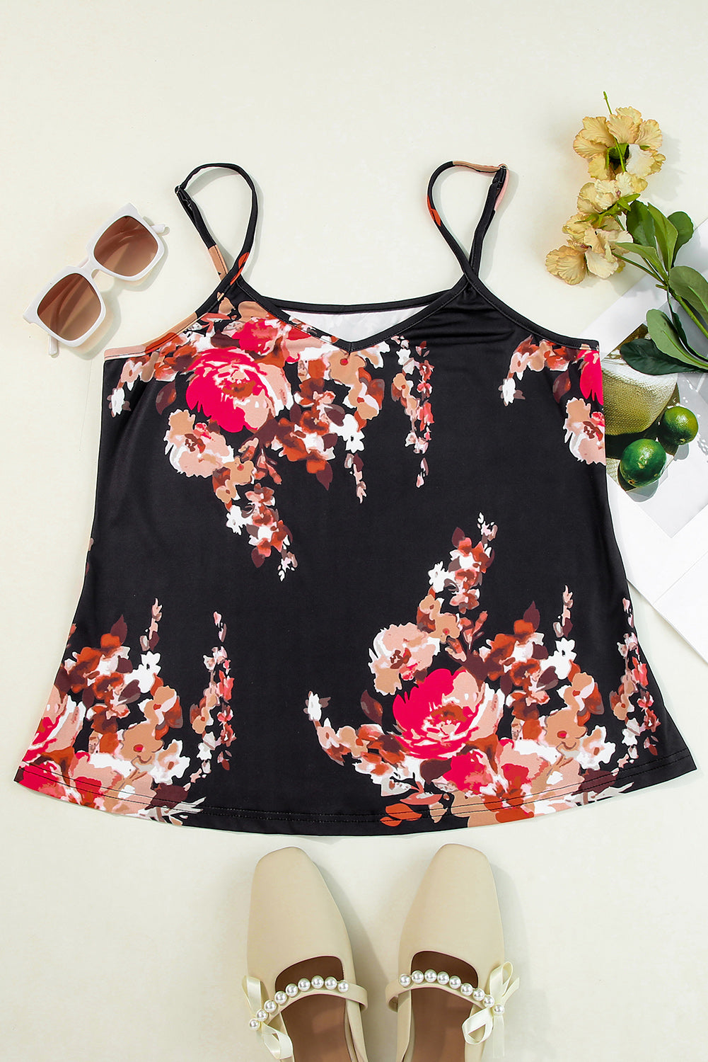 Honeybee Mumford's Printed Spaghetti Strap Cami