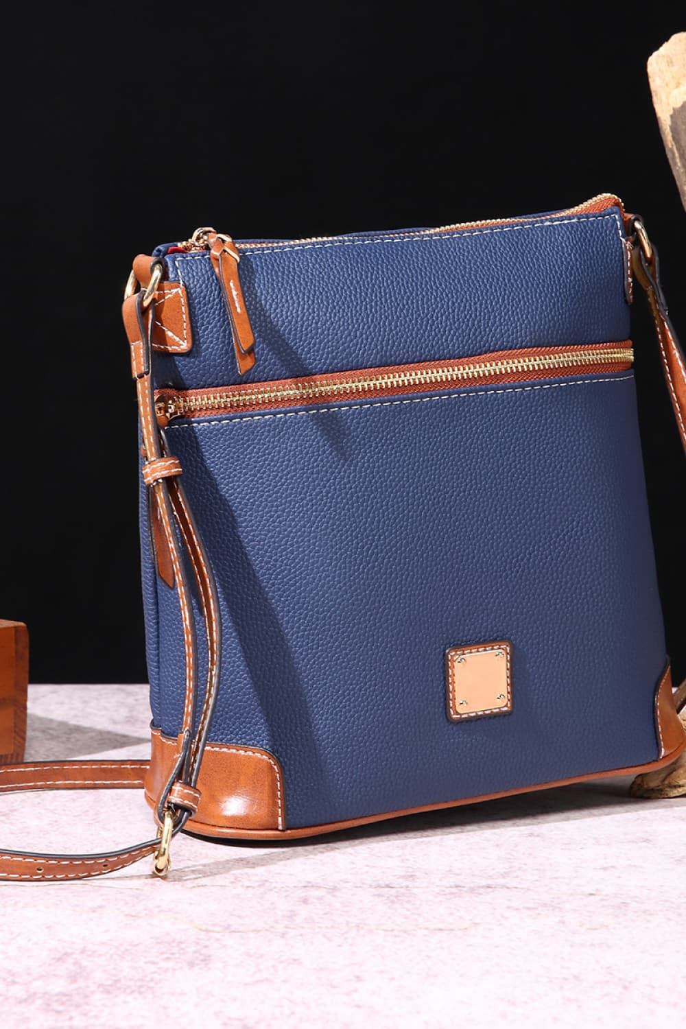 Honeybee Mumford's Leather Crossbody Bag