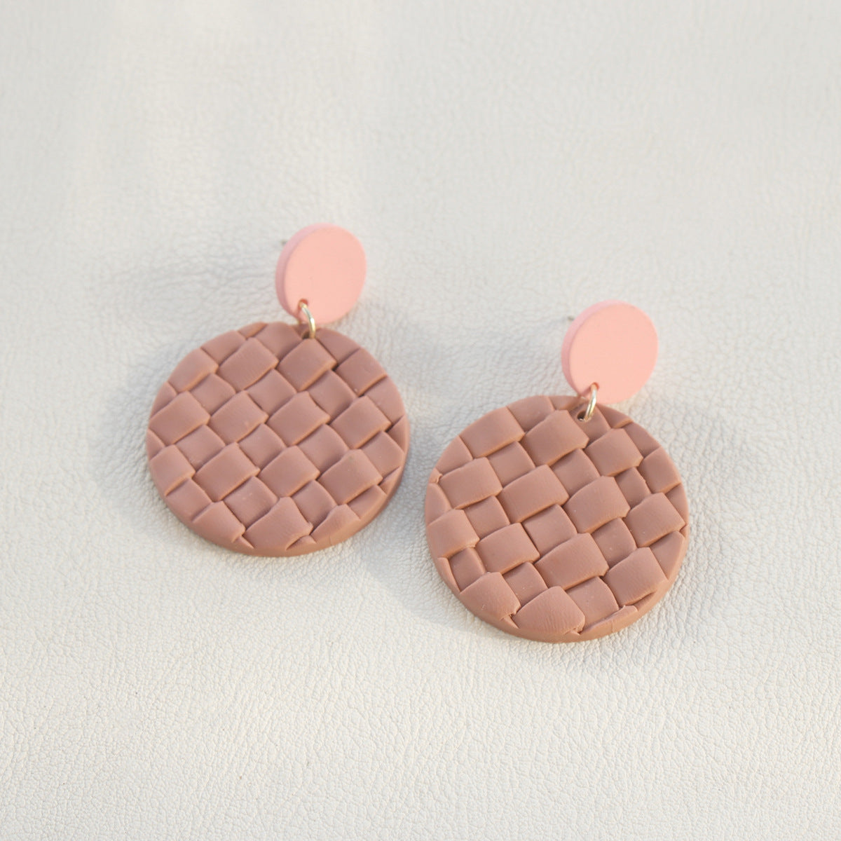 honeybee Mumford's Soft Pottery Round Braided Earrings