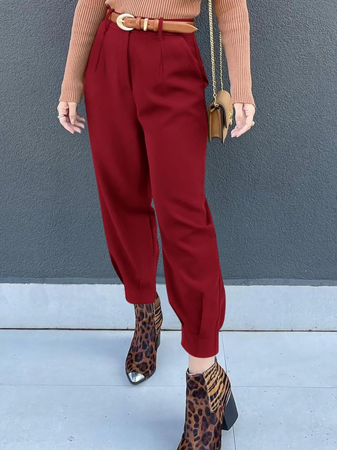 Honeybee Mumford's High Waist Cropped Pants