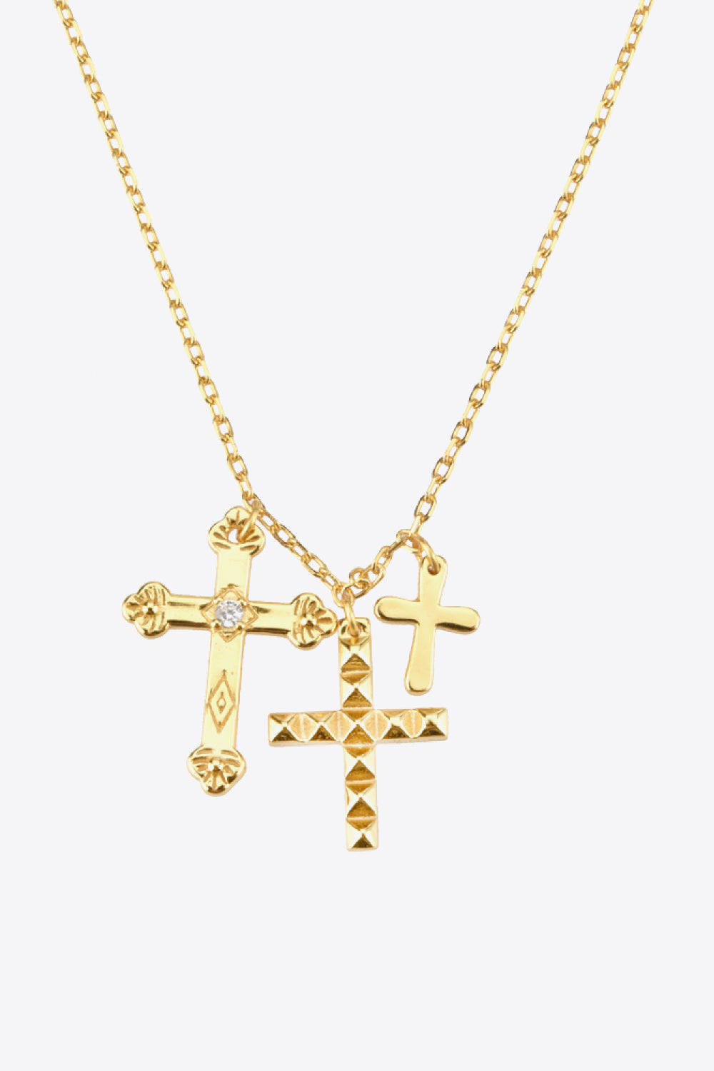 Honeybee Mumford's Cross Pendant Necklace