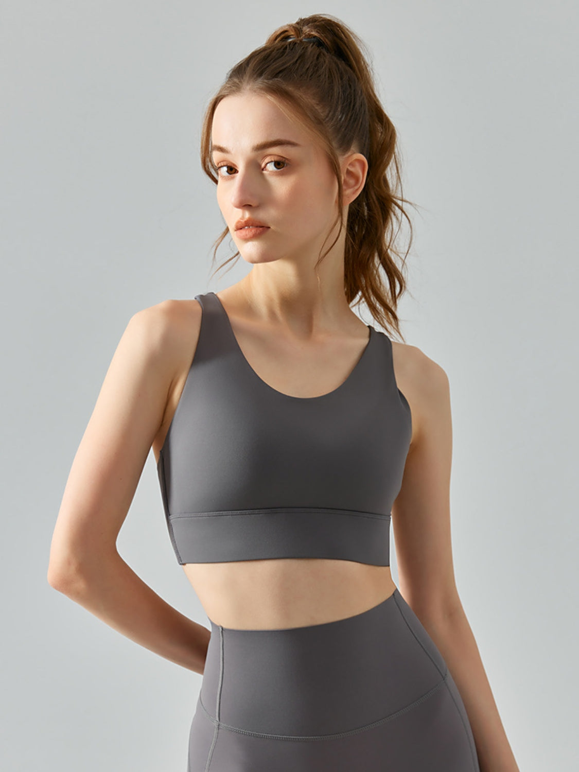 Honeybee Mumford's Round Neck Racerback Active Bra