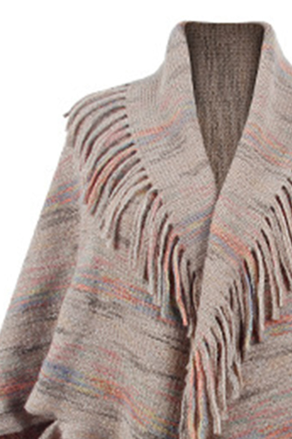 Honeybee Mumford's Fringe Detail Printed Poncho