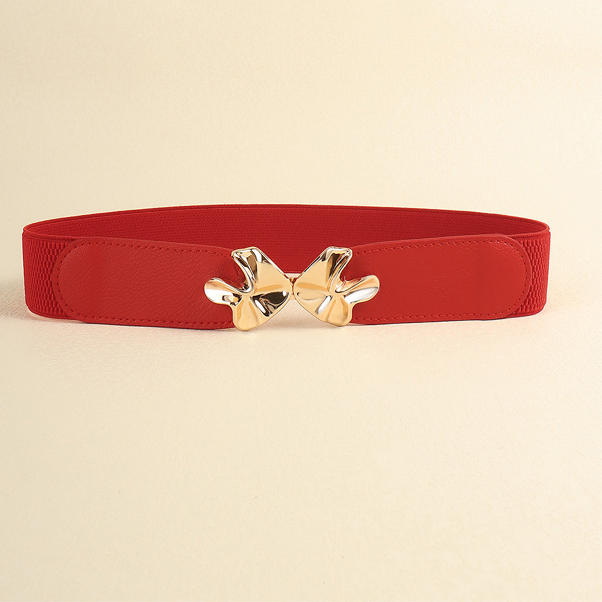 Honeybee Mumford's Buckle Elastic Belt (white, black, tan, red colors)