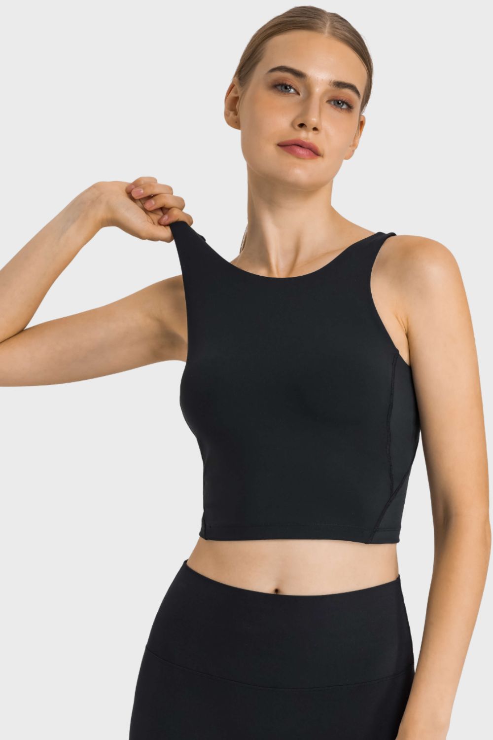 Honeybee Mumford's Feel Like Skin Highly Stretchy Cropped Sports Tank