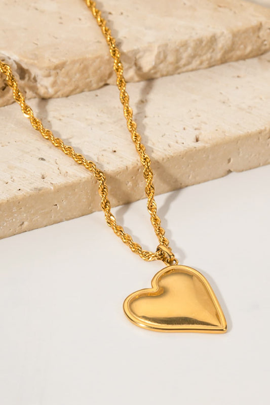 Honeybee Mumford's Heart Pendant Necklace