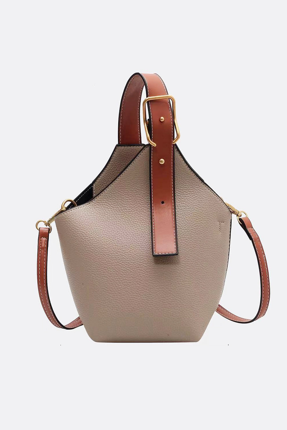 honeybee Mumford's Leather Bucket Bag