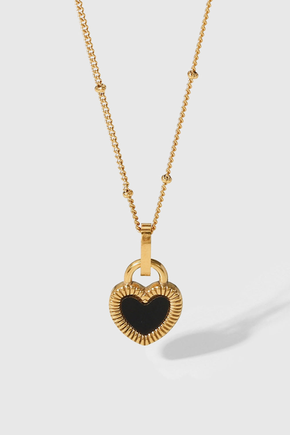 Honeybee Mumford's Contrast Heart Pendant Necklace