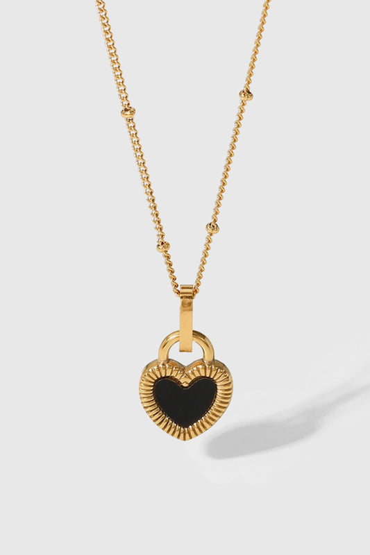 Honeybee Mumford's Contrast Heart Pendant Necklace