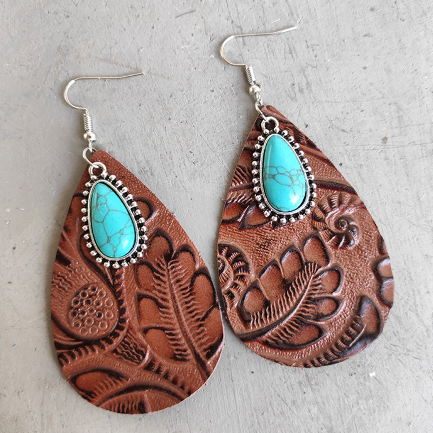 honeybee Mumford's Turquoise Teardrop Earrings