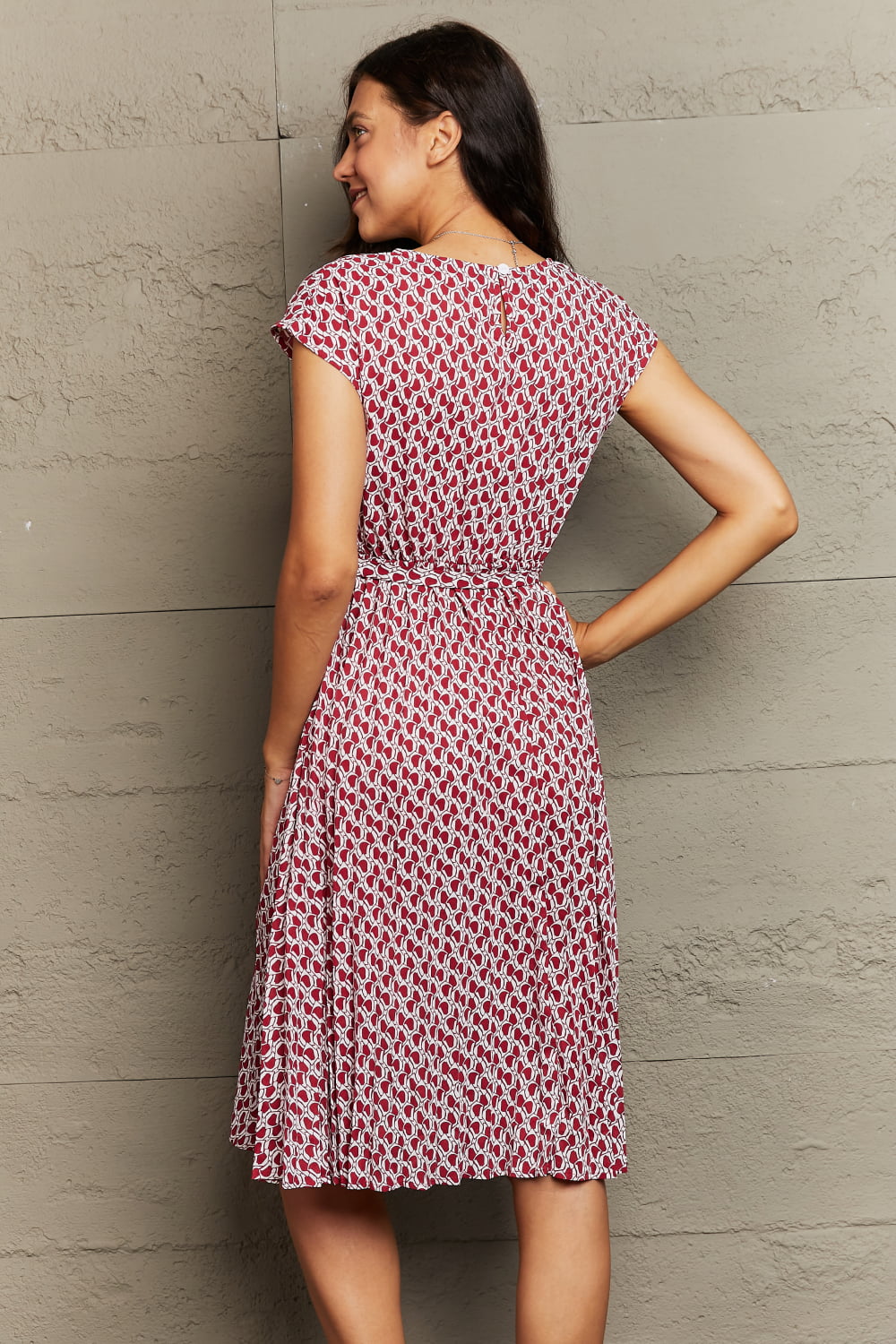 Honeybee Mumford's Round Neck Tie Waist Dress