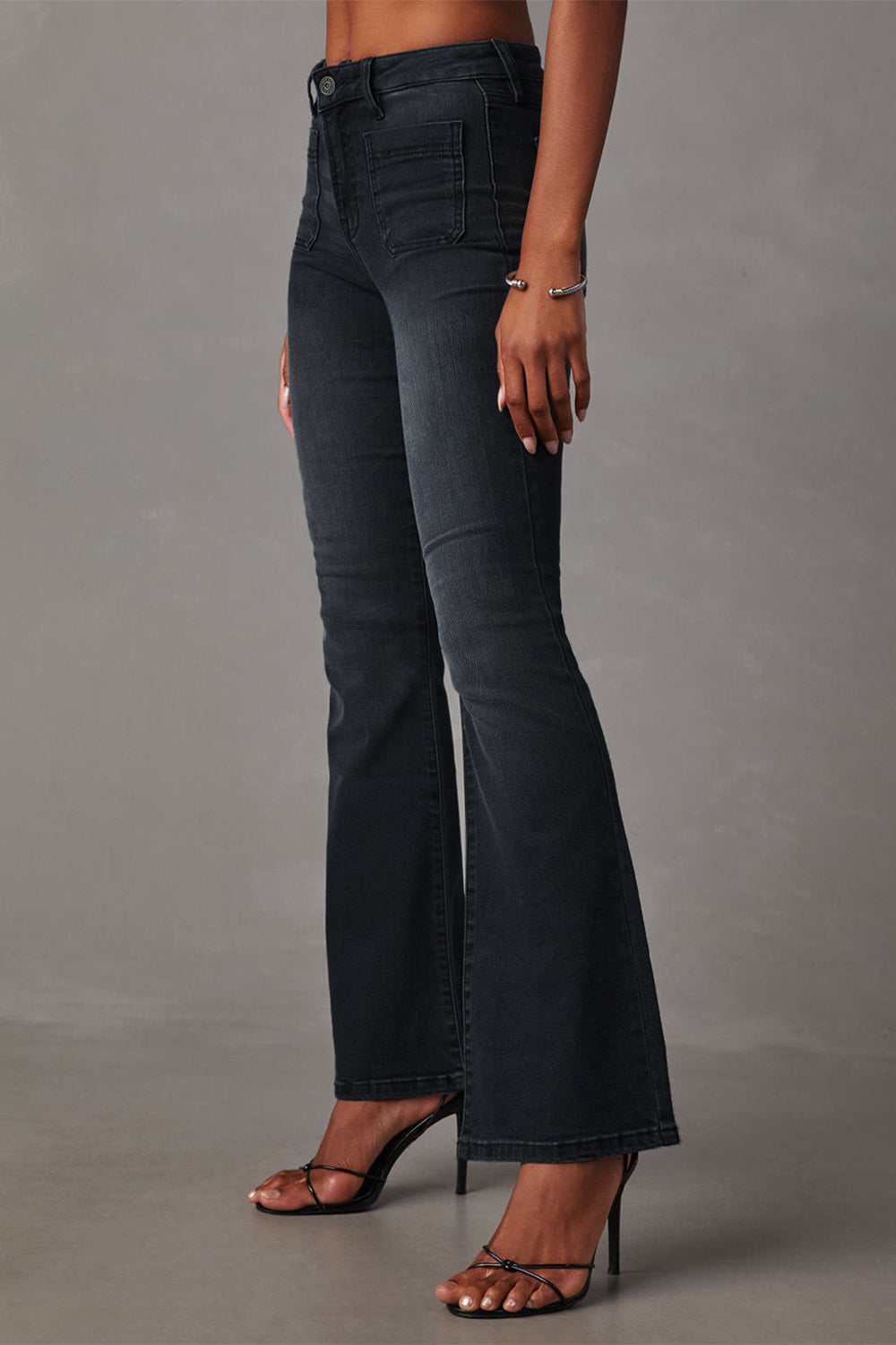 Honeybee Mumford's Buttoned Bootcut Jeans with Pockets