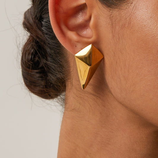 honeybee Mumford's 18K Gold-Plated Geometric Earrings