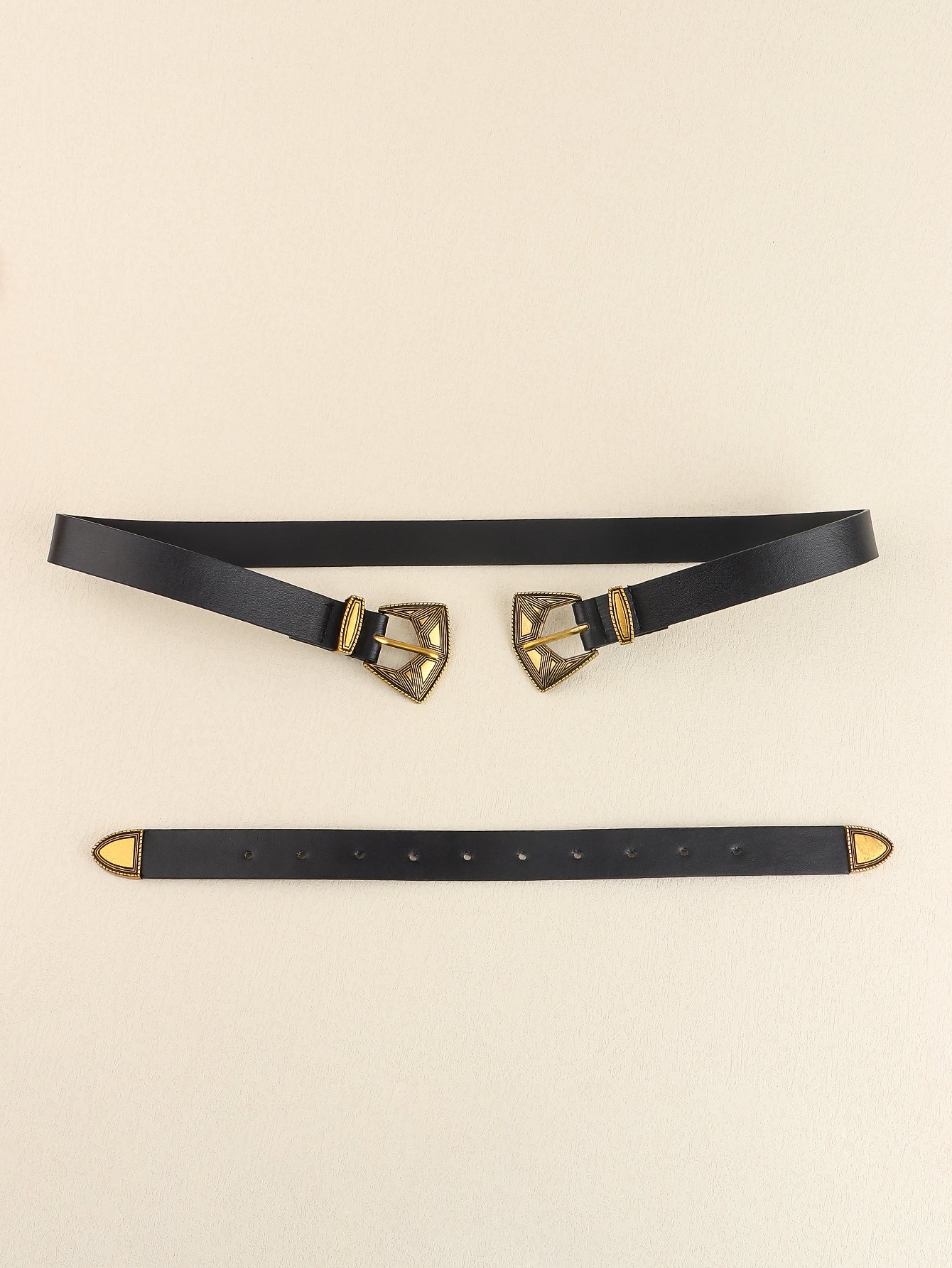 Honeybee Mumford's Double Buckle Leather Belt