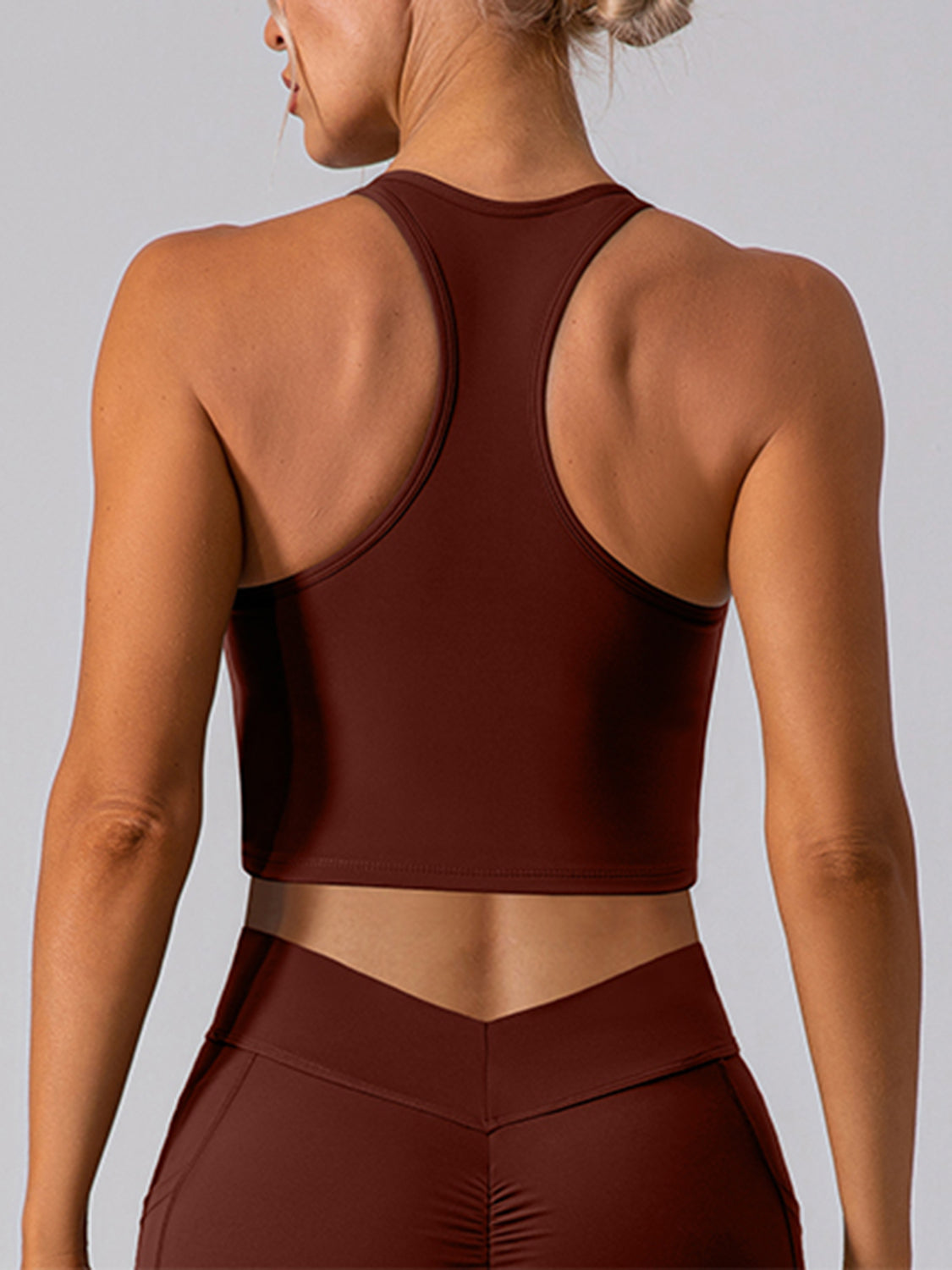 Honeybee Mumford's Square Neck Racerback Cropped Tank