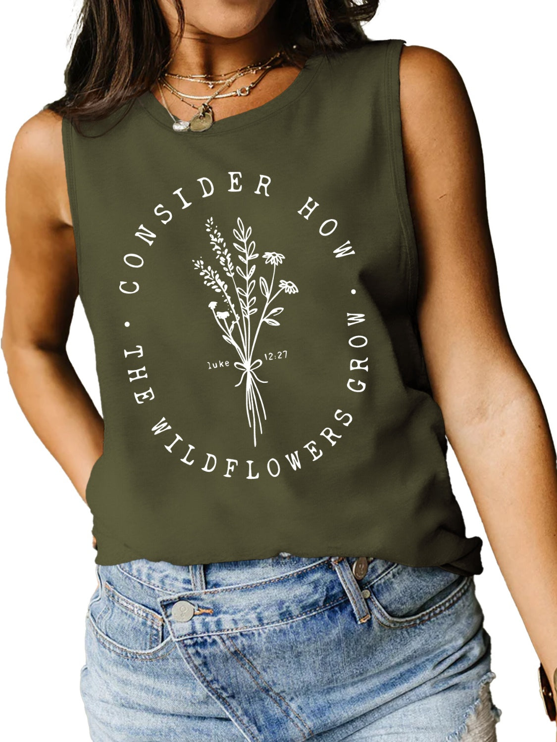 Honeybee Mumford's Graphic Round Neck Tank