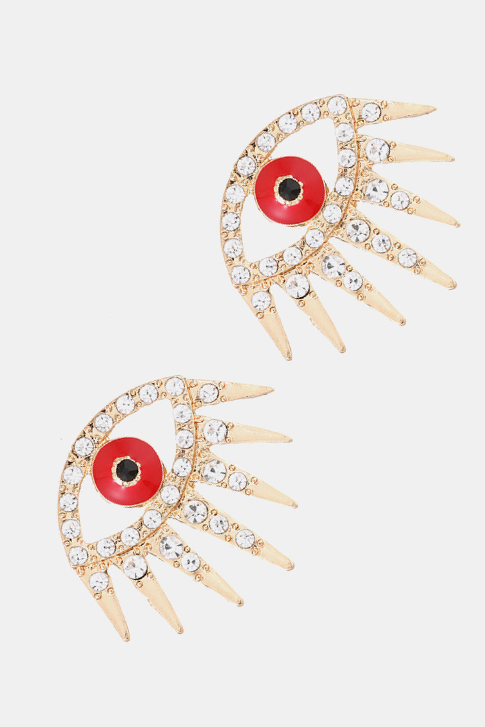 honeybee Mumford's Evil Eye Rhinestone Earrings