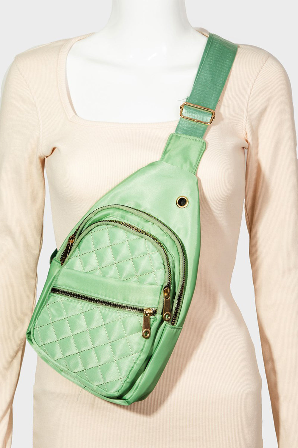 Honeybee Mumford's Multi-Layer Zipper Crossbody Bag