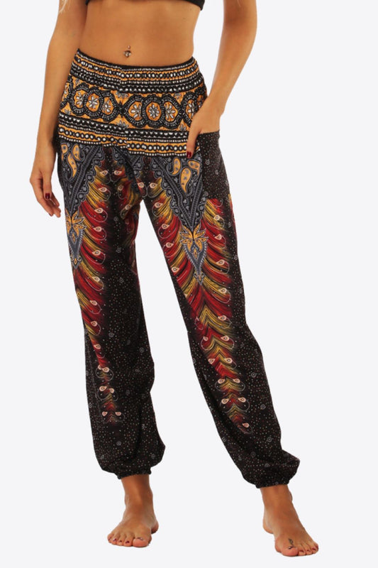 Honeybee Mumford's Printed Pants with Pockets