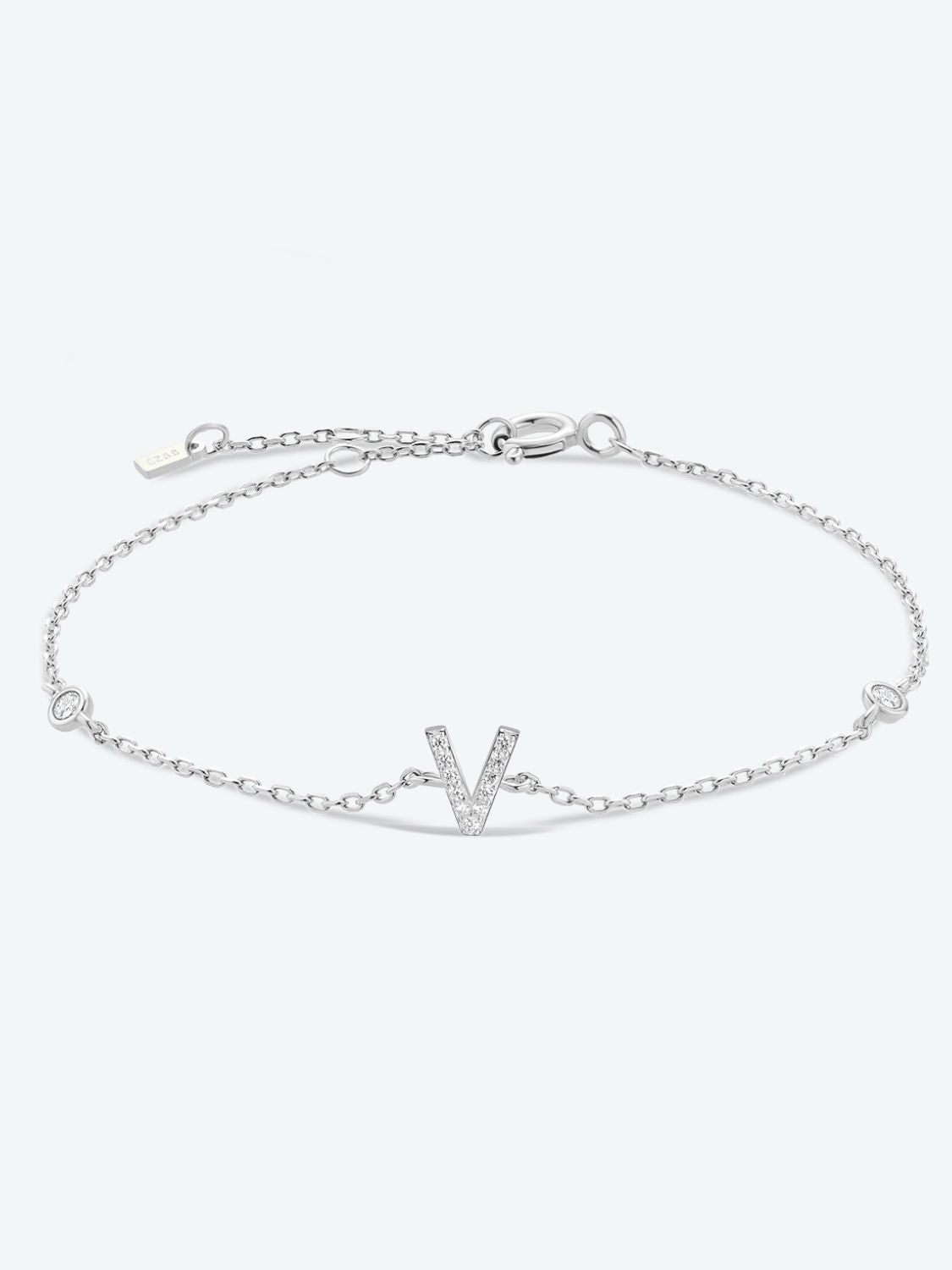 Honeybee Mumford's V To Z Sterling Silver Bracelet