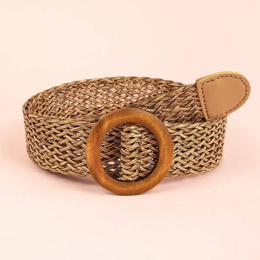 Honeybee Mumford's Round Buckle Woven Belt