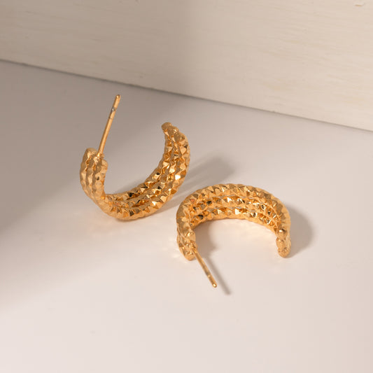 honeybee Mumford's 18K Gold-Plated C-Hoop Earrings