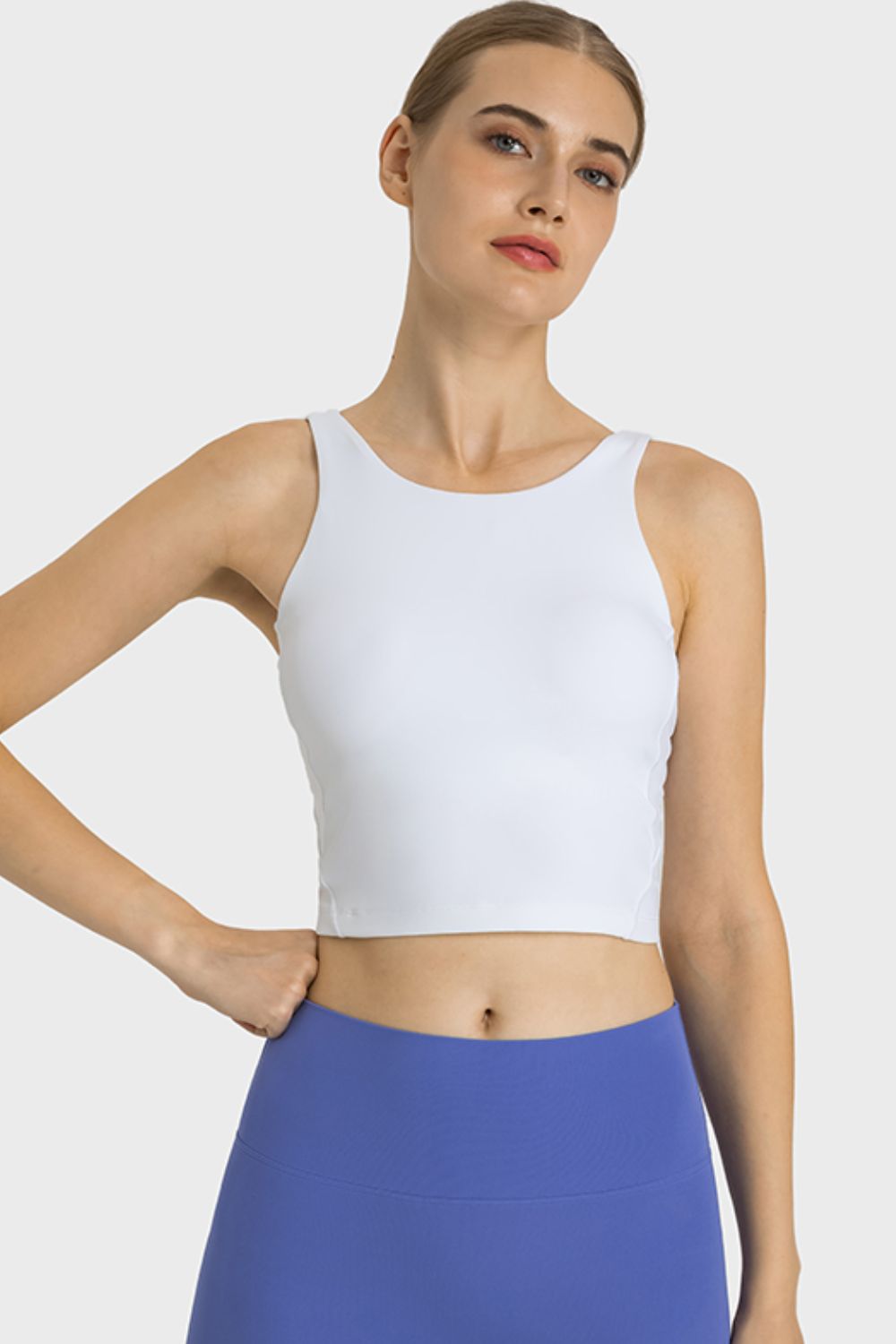 Honeybee Mumford's Feel Like Skin Highly Stretchy Cropped Sports Tank