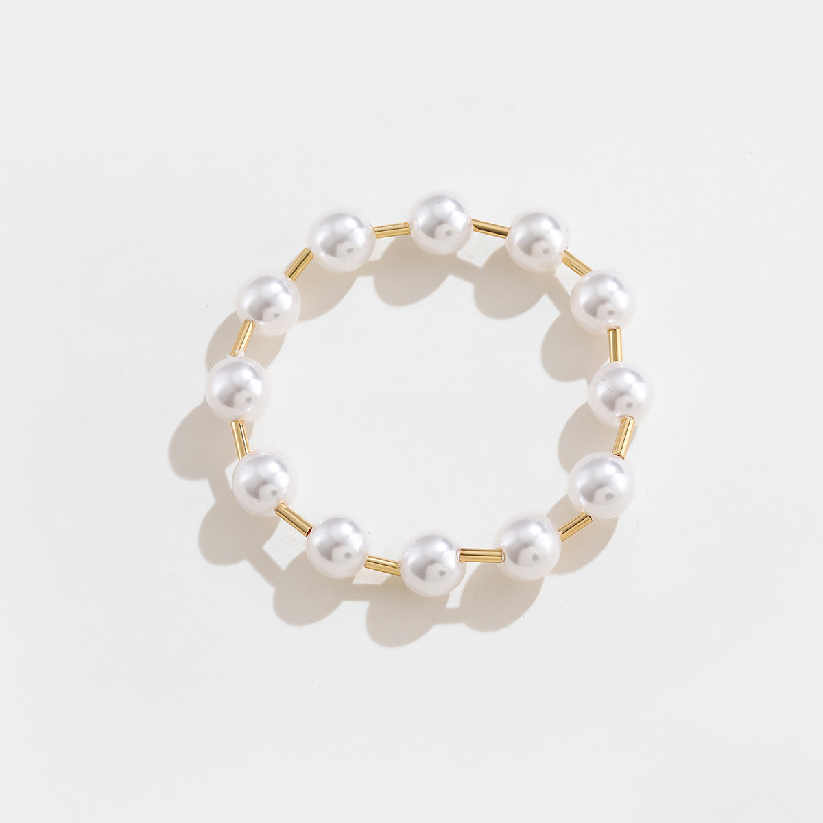 honeybee Mumford's Gold-Plated Pearl Copper Bracelet