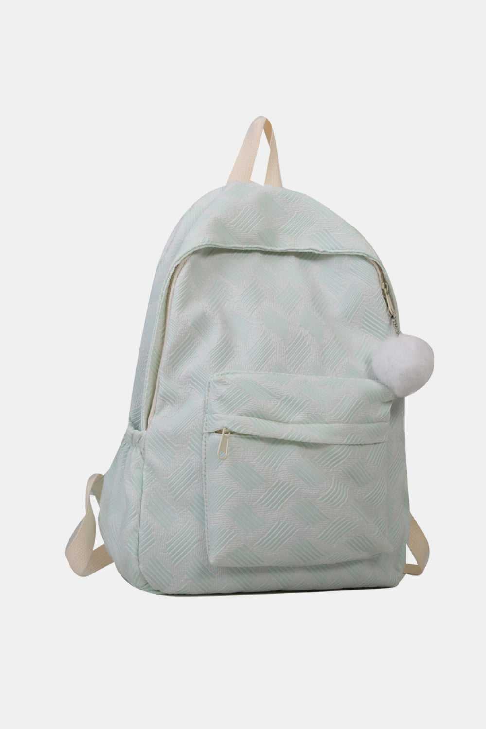 honeybee Mumford's Printed Polyester Large Backpack (Fluffy Ball Included)