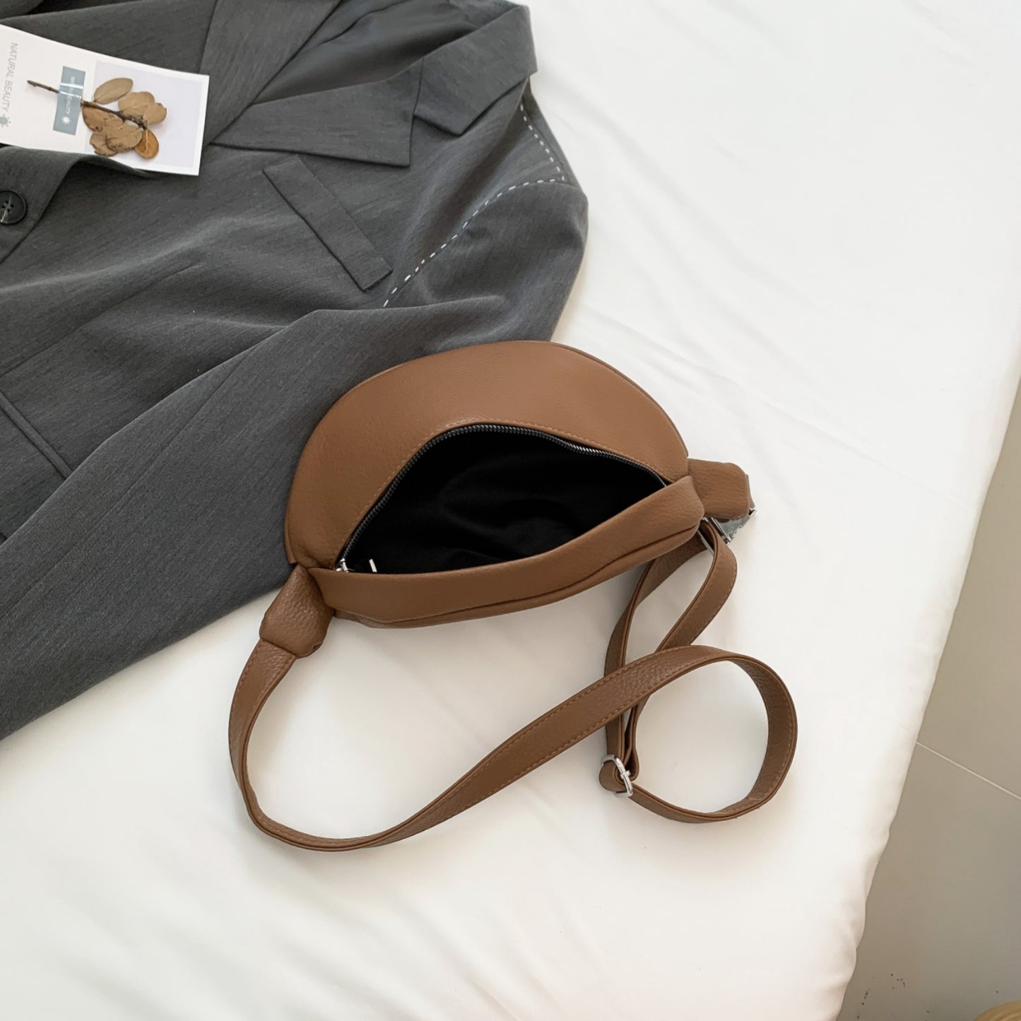 honeybee Mumford's Leather Sling Bag