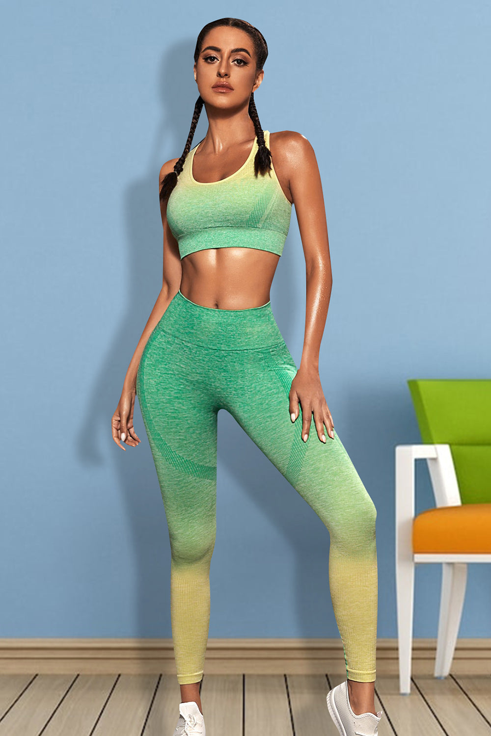 Honeybee Mumford's Gradient Sports Tank and Leggings Set