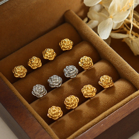 honeybee Mumford's Rose Stud Earrings