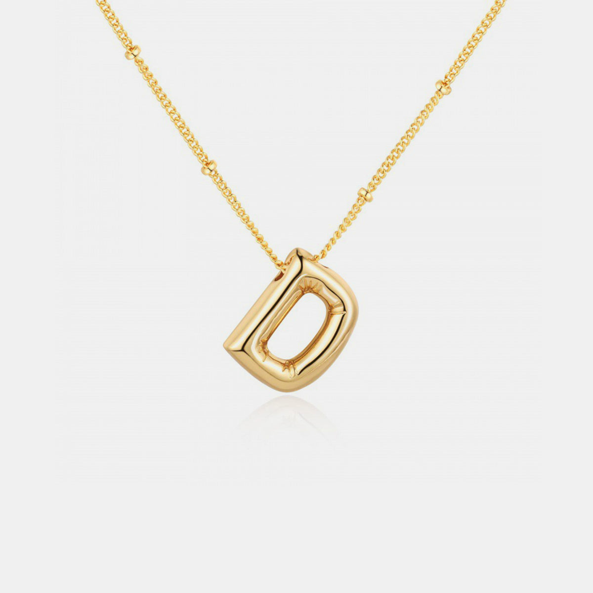 Honeybee Mumford's Gold-Plated Letter Pendant Necklace