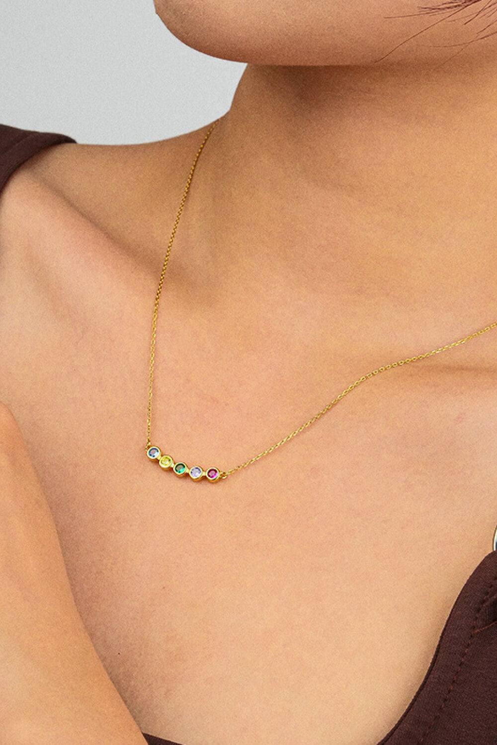 Honeybee Mumford's Sterling Silver Rainbow Necklace