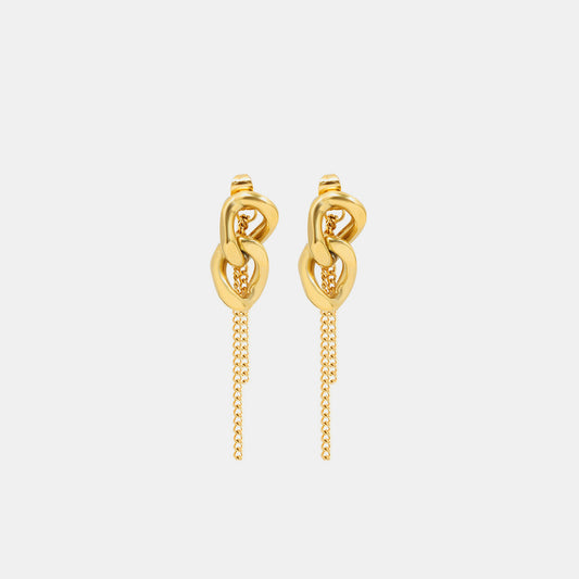 honeybee Mumford's Chain Shape Earrings