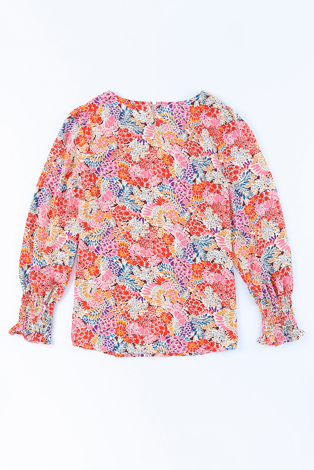 Honeybee Mumford's Floral Print Long Puff Sleeve Blouse